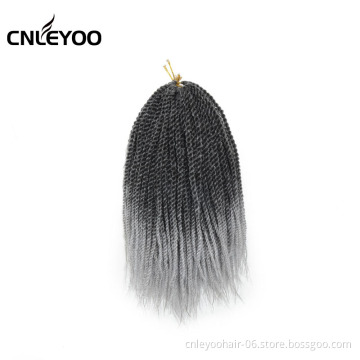 2021 Factory Grey Senegalese Twist Crochet Braids 12 Inch Small Senegalese Twist Braiding Hair Extension For Women